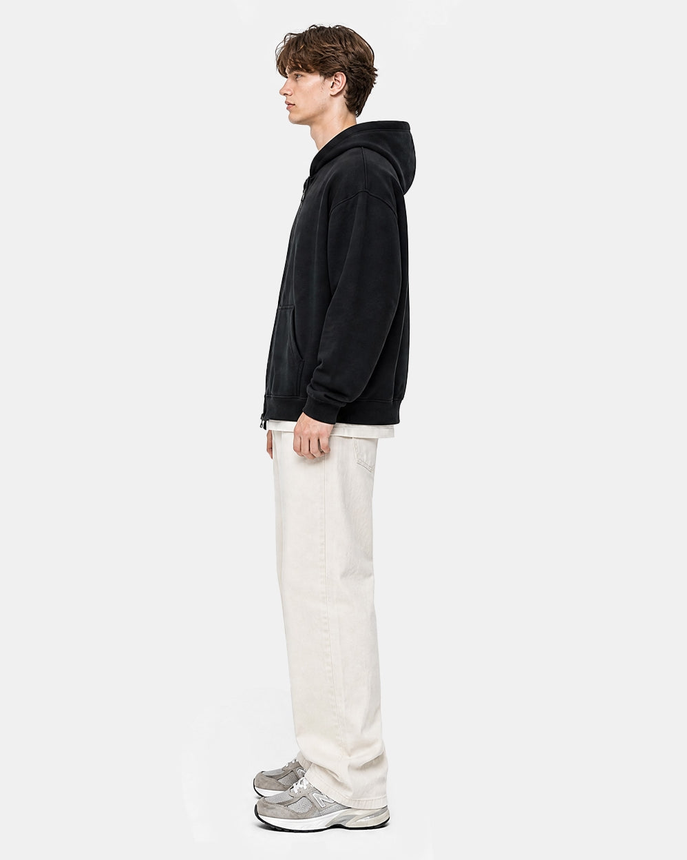 Madison Relaxed Fit Full Zip Hoodie- Walker
