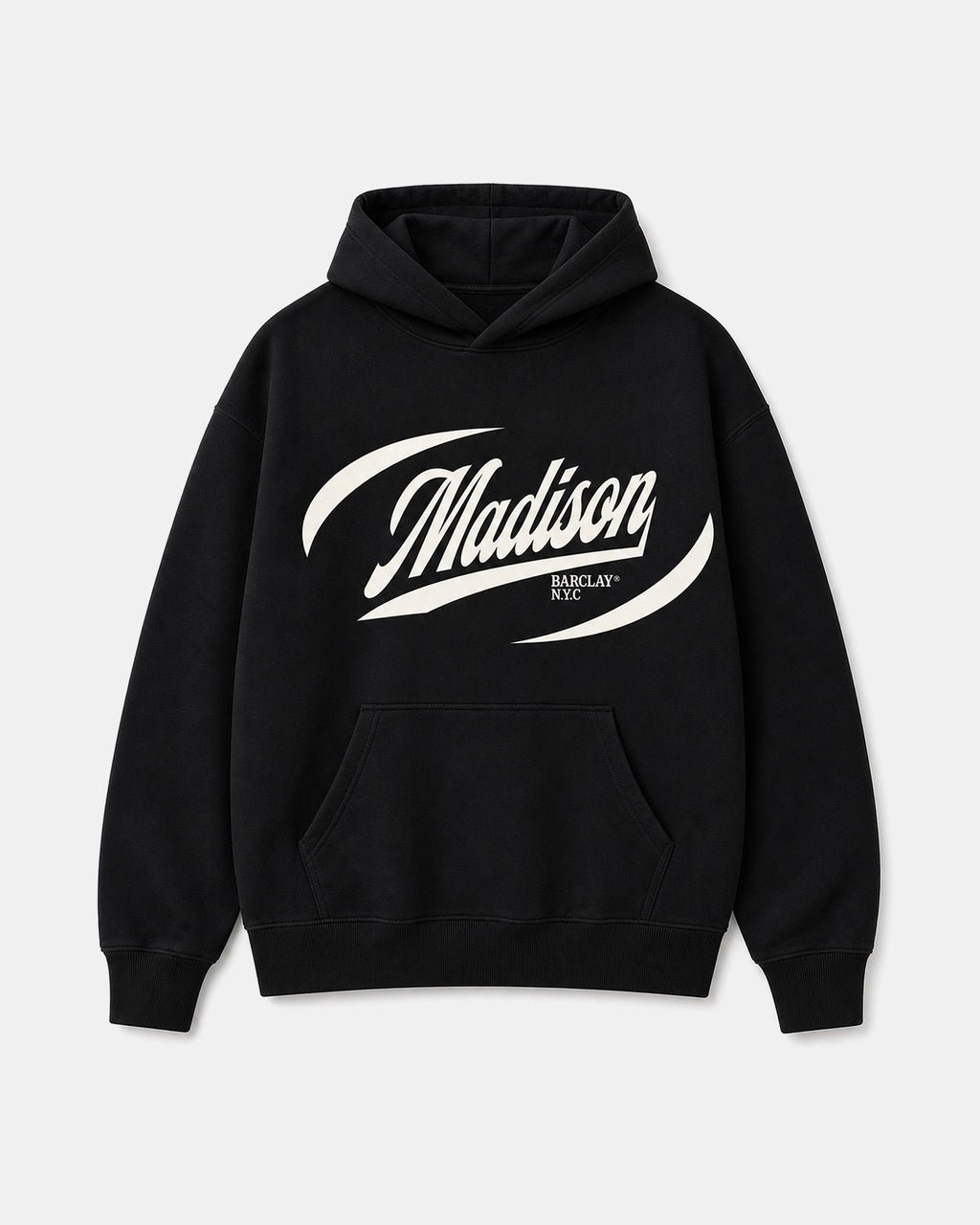 Madison Relaxed Fit Hoodie- Racing 2.0- Black