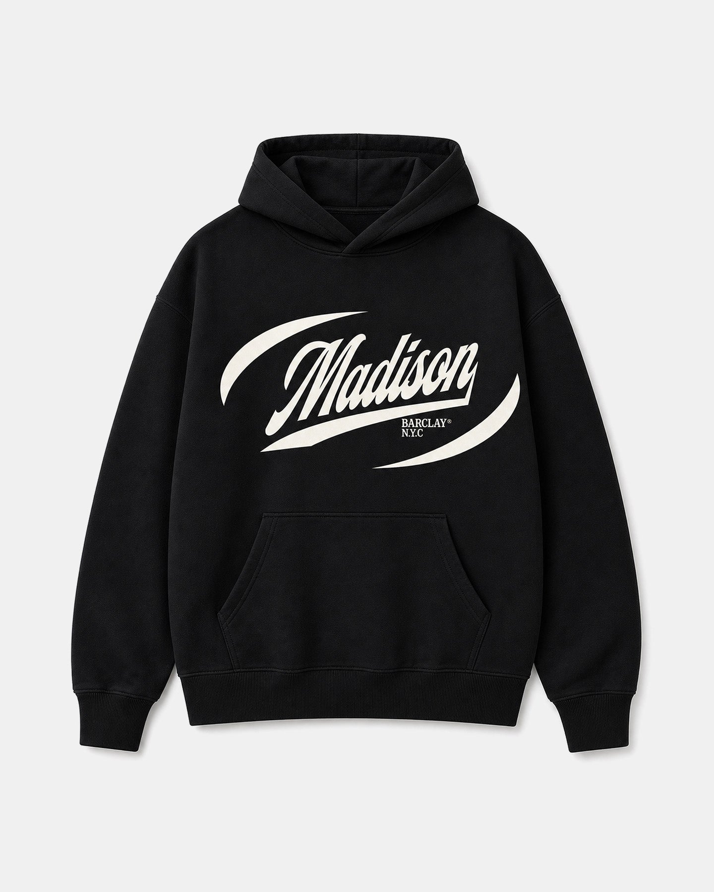 Madison Relaxed Fit Hoodie- Racing 2.0- Black
